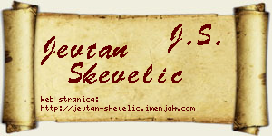Jevtan Skevelić vizit kartica